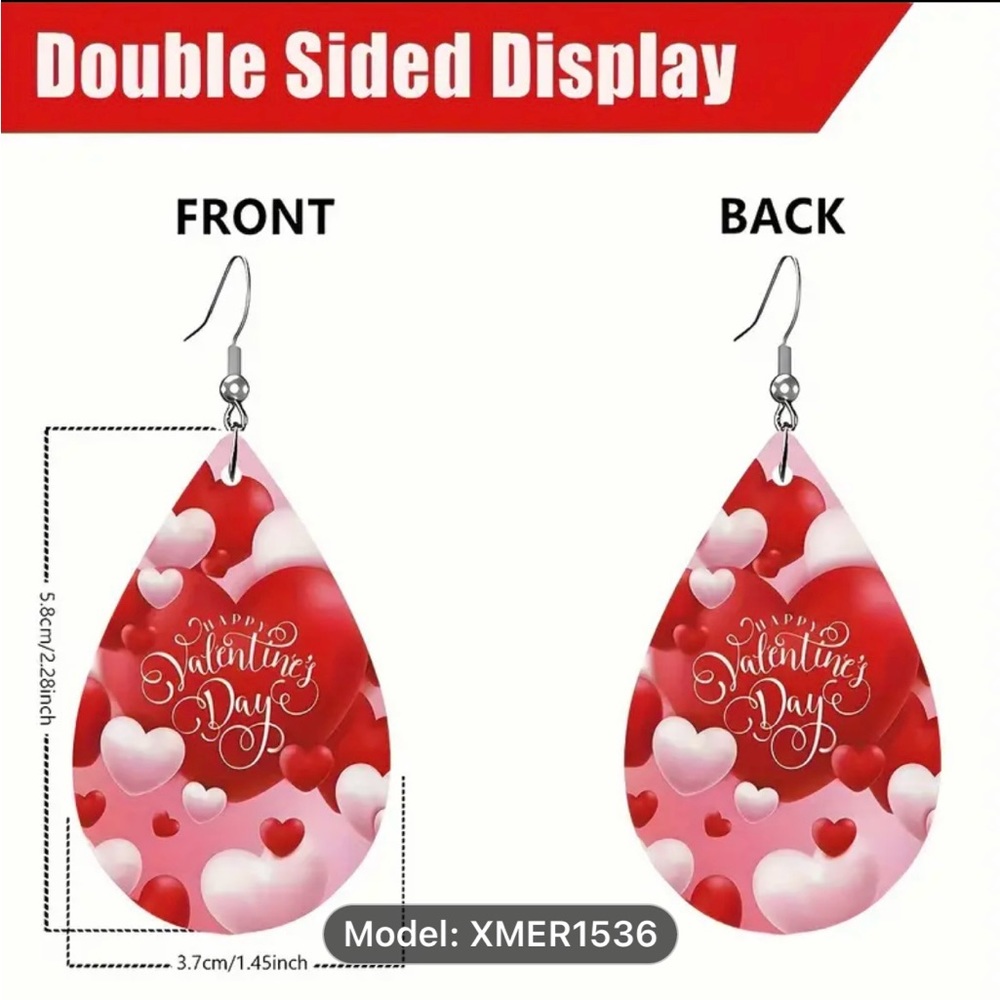 Valentine earrings